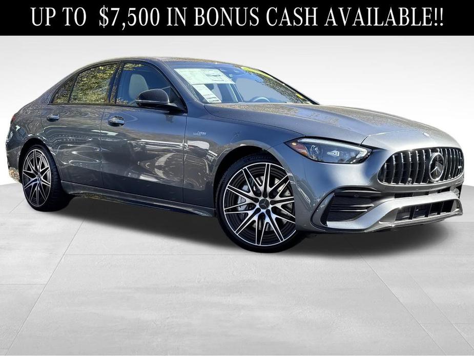 new 2024 Mercedes-Benz AMG C 43 car, priced at $69,640