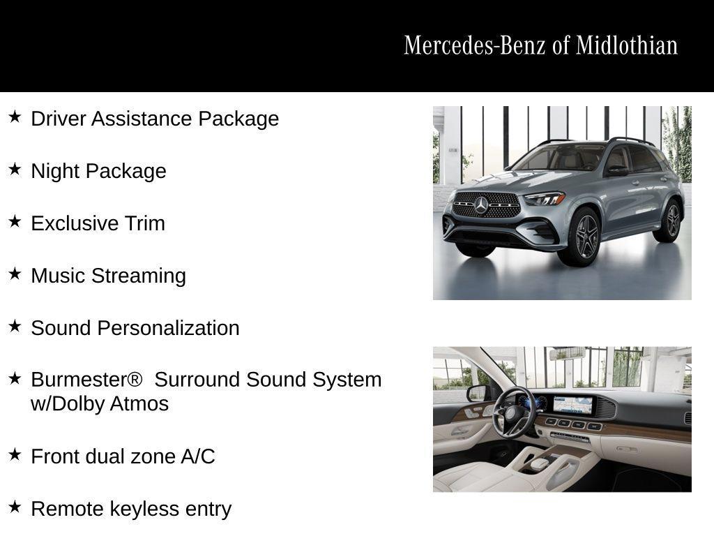 new 2026 Mercedes-Benz GLE 450 car, priced at $80,345