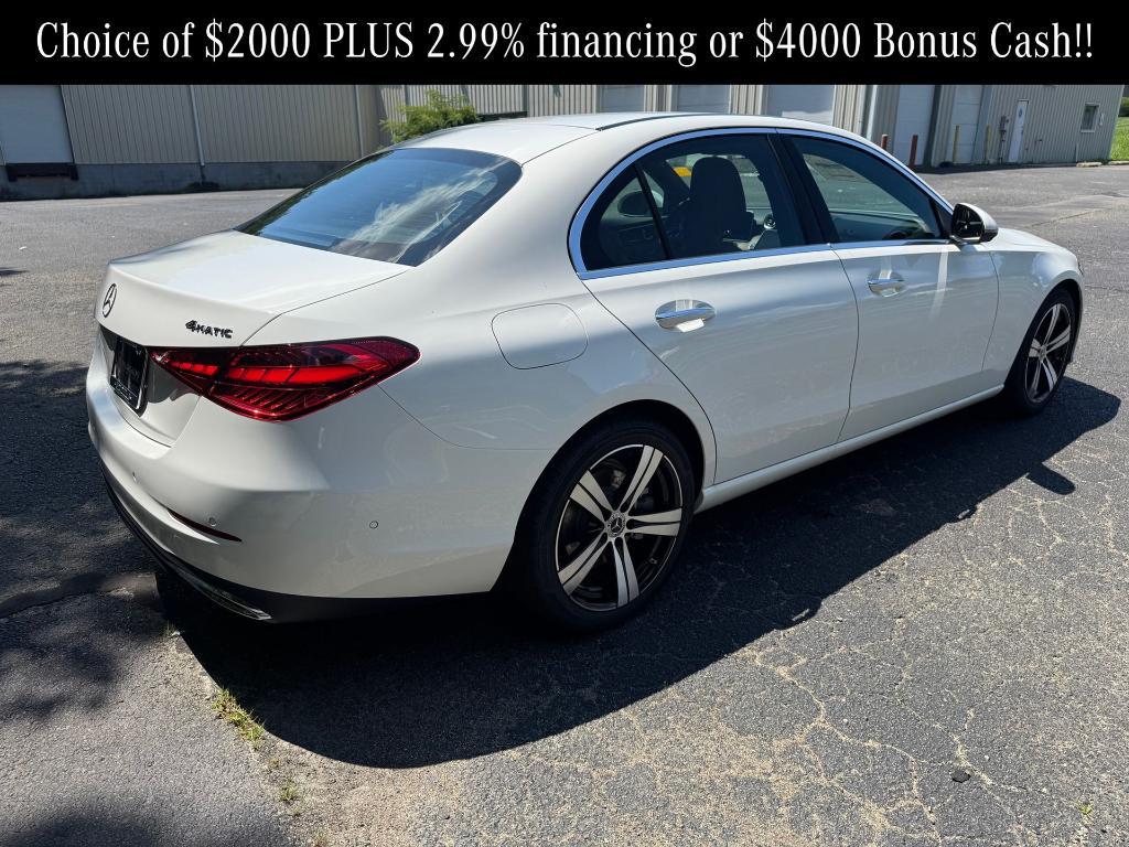 new 2025 Mercedes-Benz C-Class car, priced at $54,135