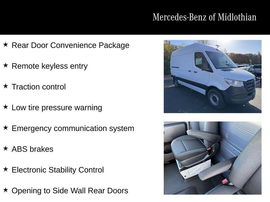 new 2025 Mercedes-Benz Sprinter 2500 car, priced at $58,072