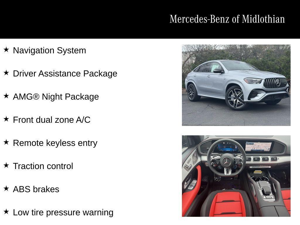 new 2025 Mercedes-Benz AMG GLE 53 car, priced at $97,150