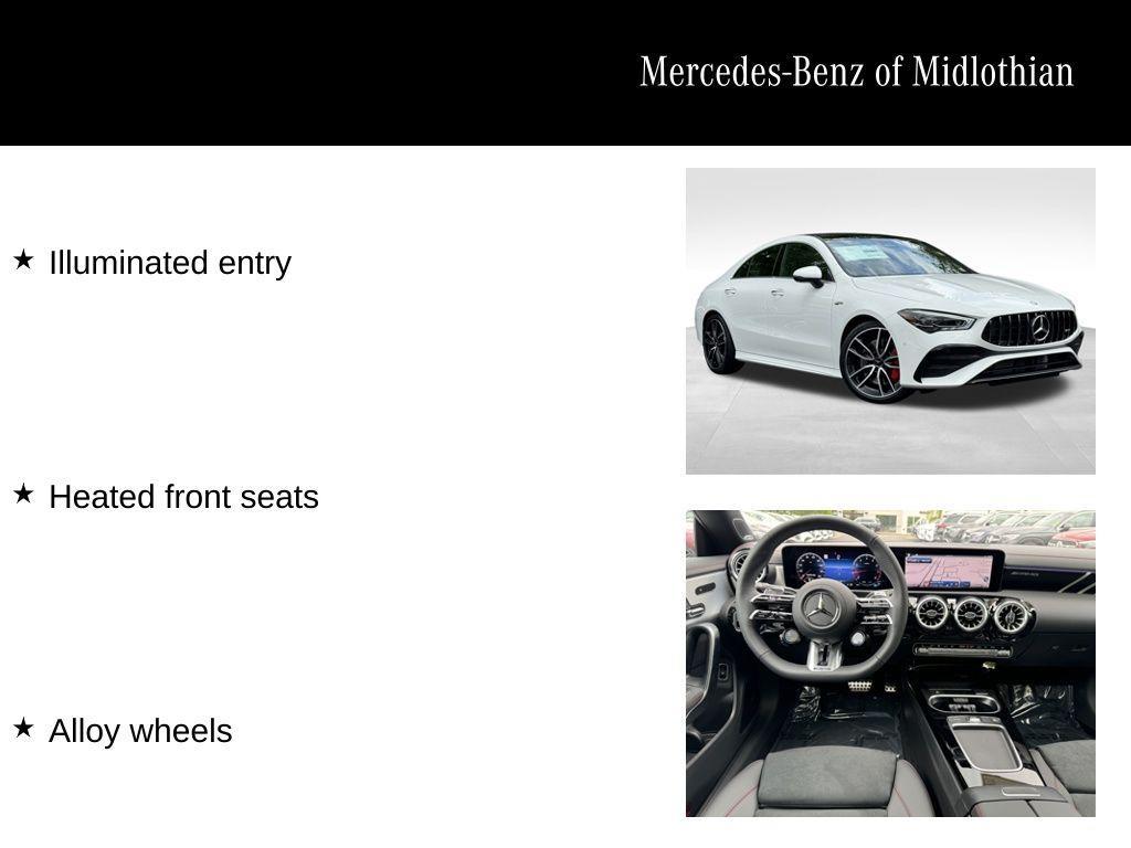 used 2025 Mercedes-Benz AMG CLA 35 car, priced at $62,970