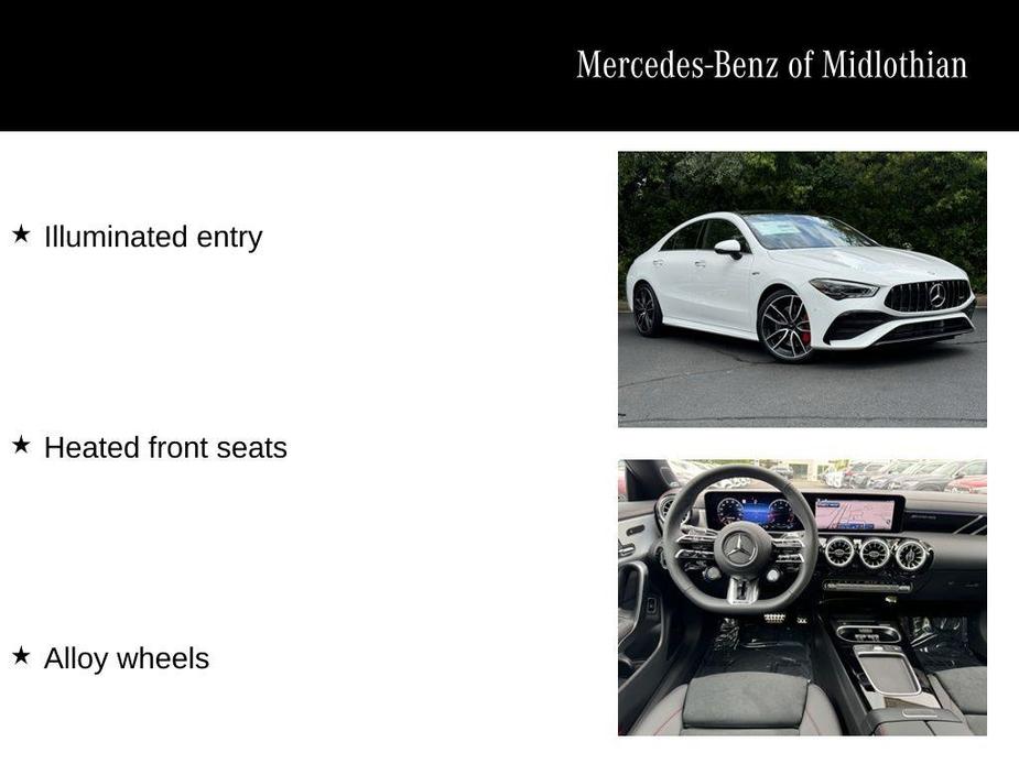 used 2025 Mercedes-Benz AMG CLA 35 car, priced at $58,970