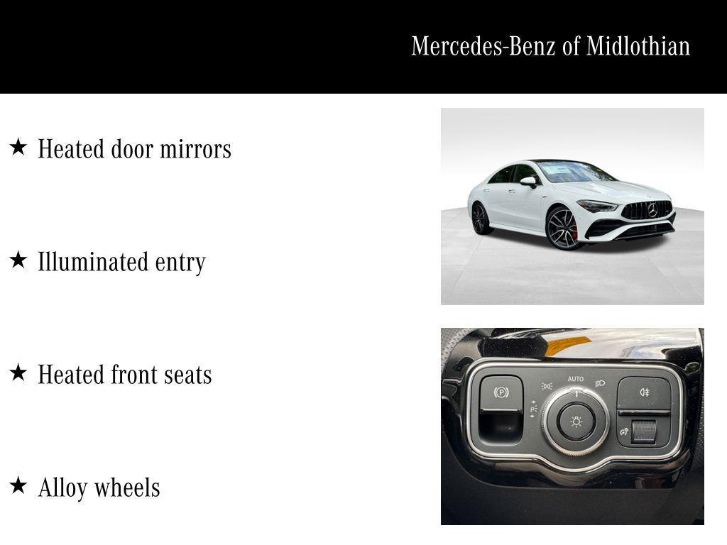 used 2025 Mercedes-Benz AMG CLA 35 car, priced at $56,500