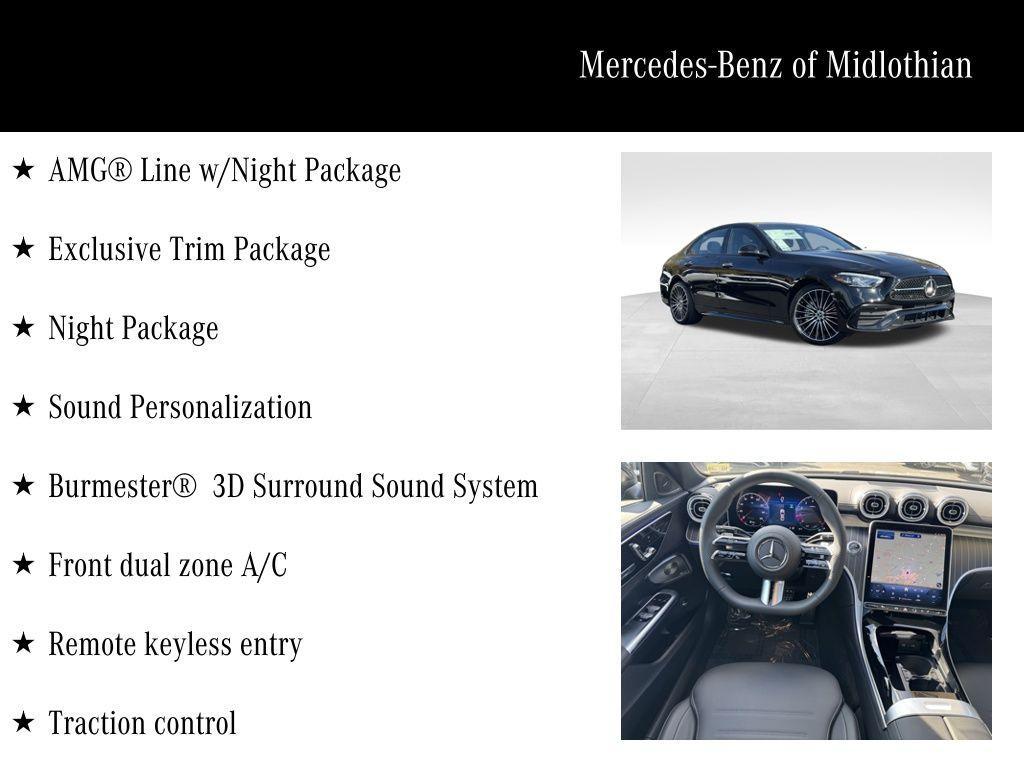 used 2025 Mercedes-Benz C-Class car, priced at $53,500
