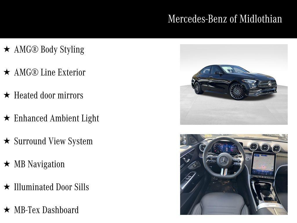used 2025 Mercedes-Benz C-Class car, priced at $53,500