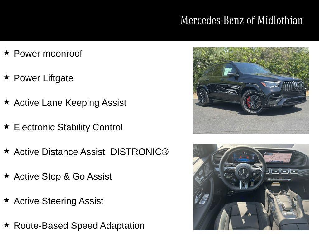 new 2025 Mercedes-Benz AMG GLE 63 car, priced at $141,070