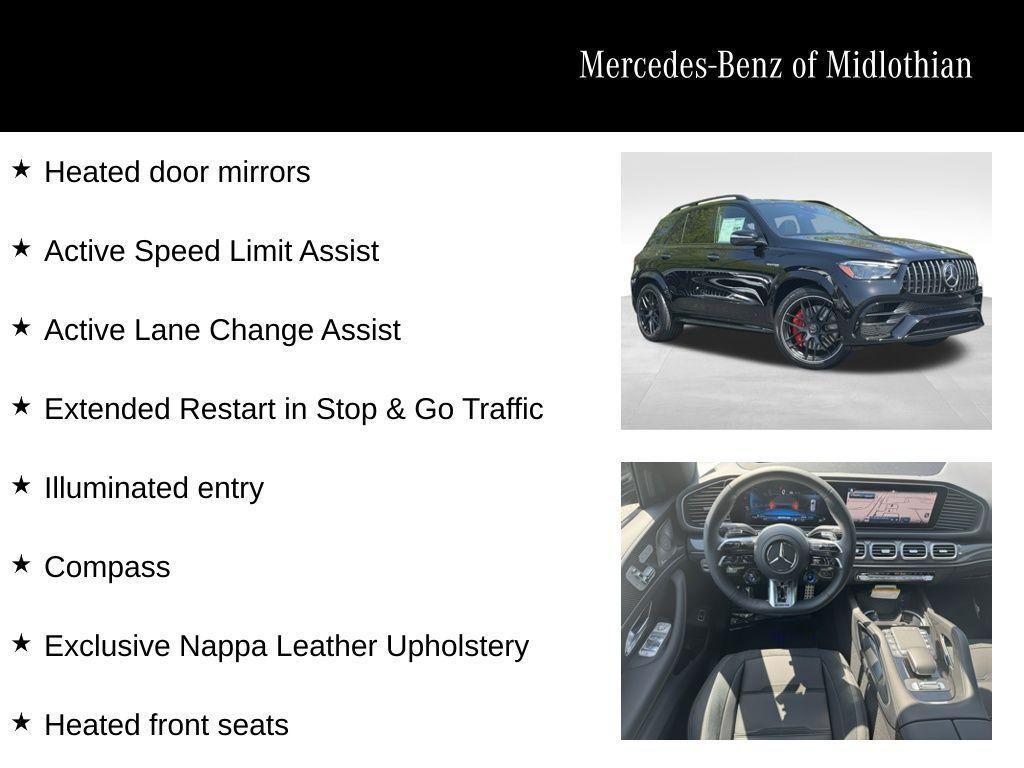 new 2025 Mercedes-Benz AMG GLE 63 car, priced at $141,070