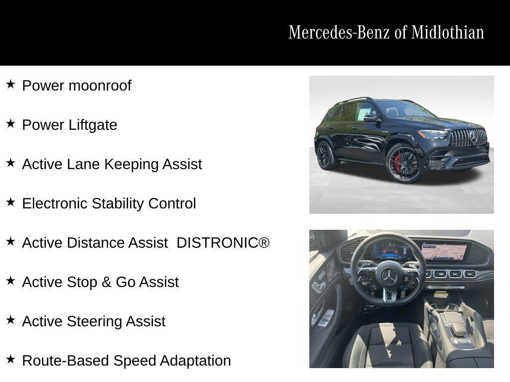 new 2025 Mercedes-Benz AMG GLE 63 car, priced at $141,070