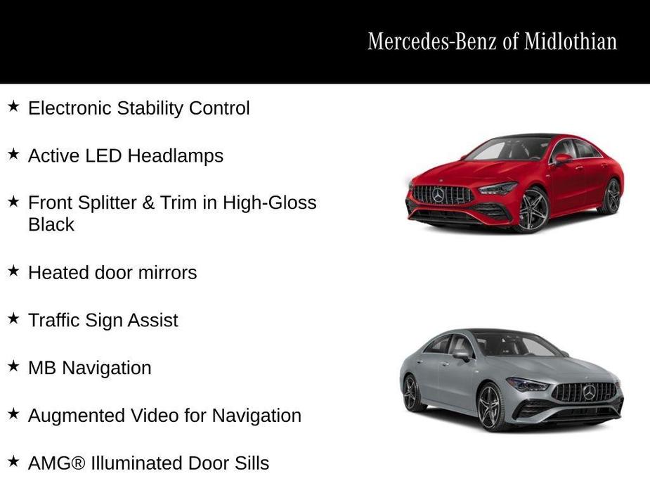 new 2025 Mercedes-Benz AMG CLA 35 car, priced at $63,150