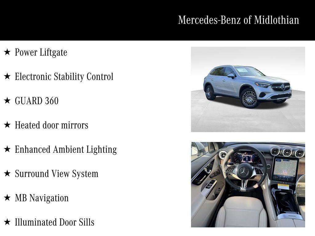 new 2025 Mercedes-Benz GLC 300 car, priced at $58,370