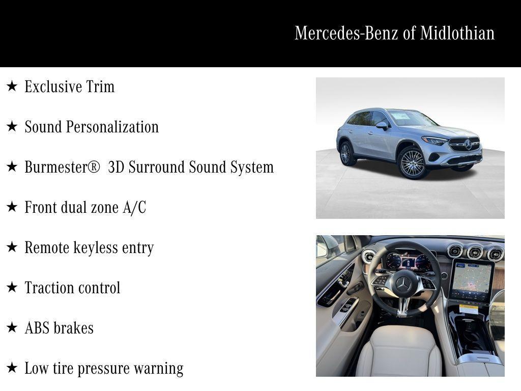 new 2025 Mercedes-Benz GLC 300 car, priced at $58,370