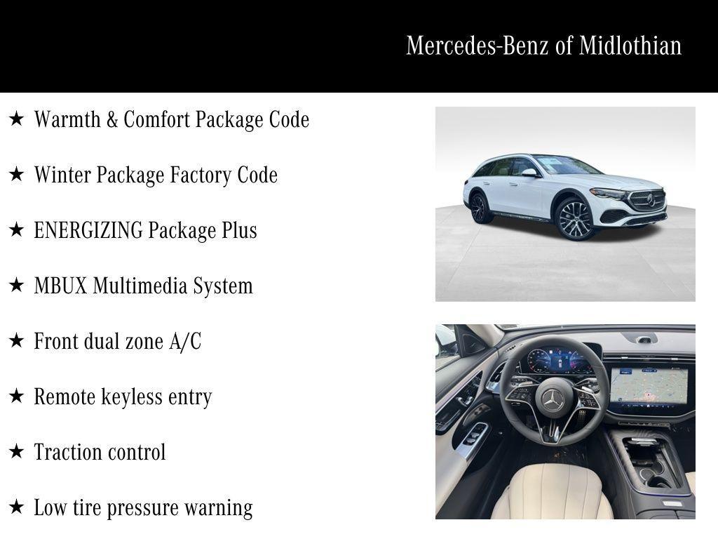 new 2025 Mercedes-Benz E-Class car, priced at $85,975