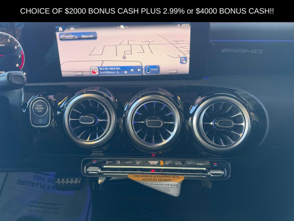 new 2025 Mercedes-Benz AMG CLA 35 car, priced at $62,345