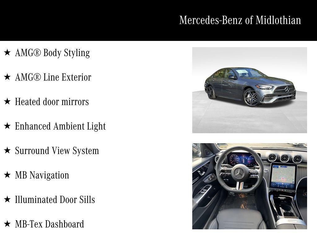 used 2025 Mercedes-Benz C-Class car, priced at $53,500