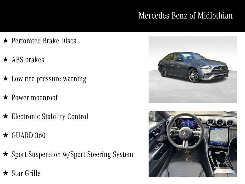 used 2025 Mercedes-Benz C-Class car, priced at $53,500