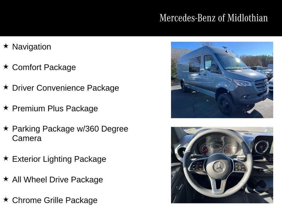 new 2024 Mercedes-Benz Sprinter 2500 car, priced at $80,186