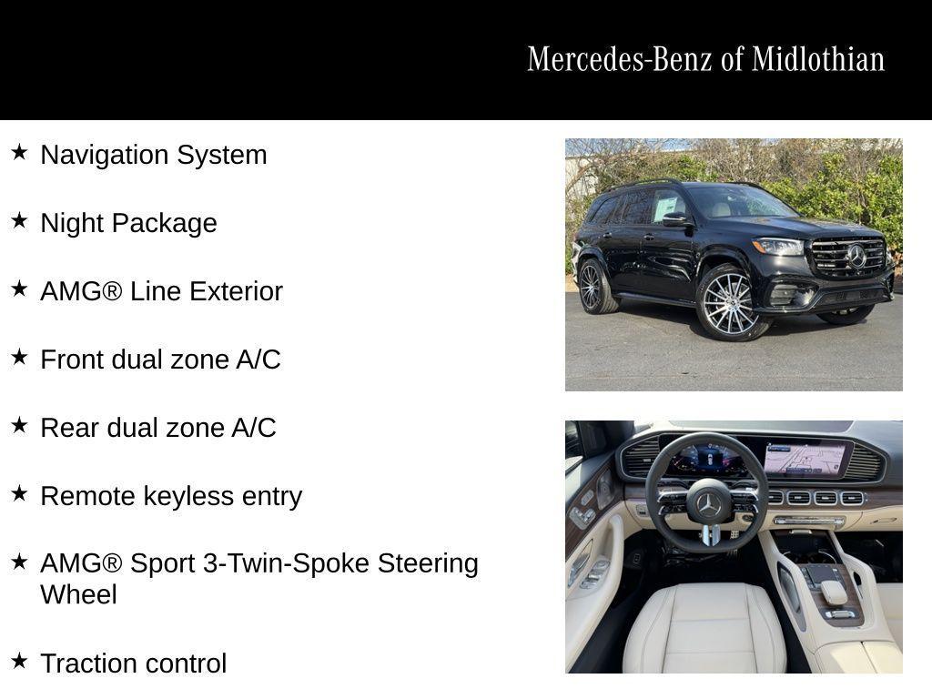 new 2025 Mercedes-Benz GLS 450 car, priced at $98,195