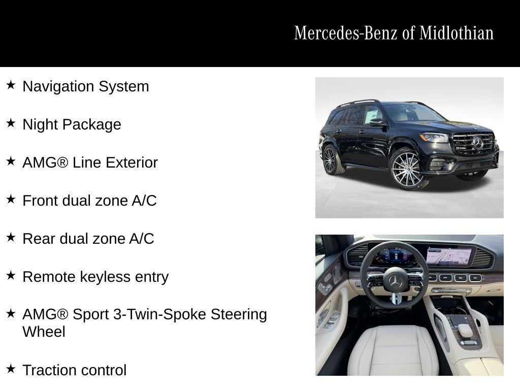new 2025 Mercedes-Benz GLS 450 car, priced at $98,195