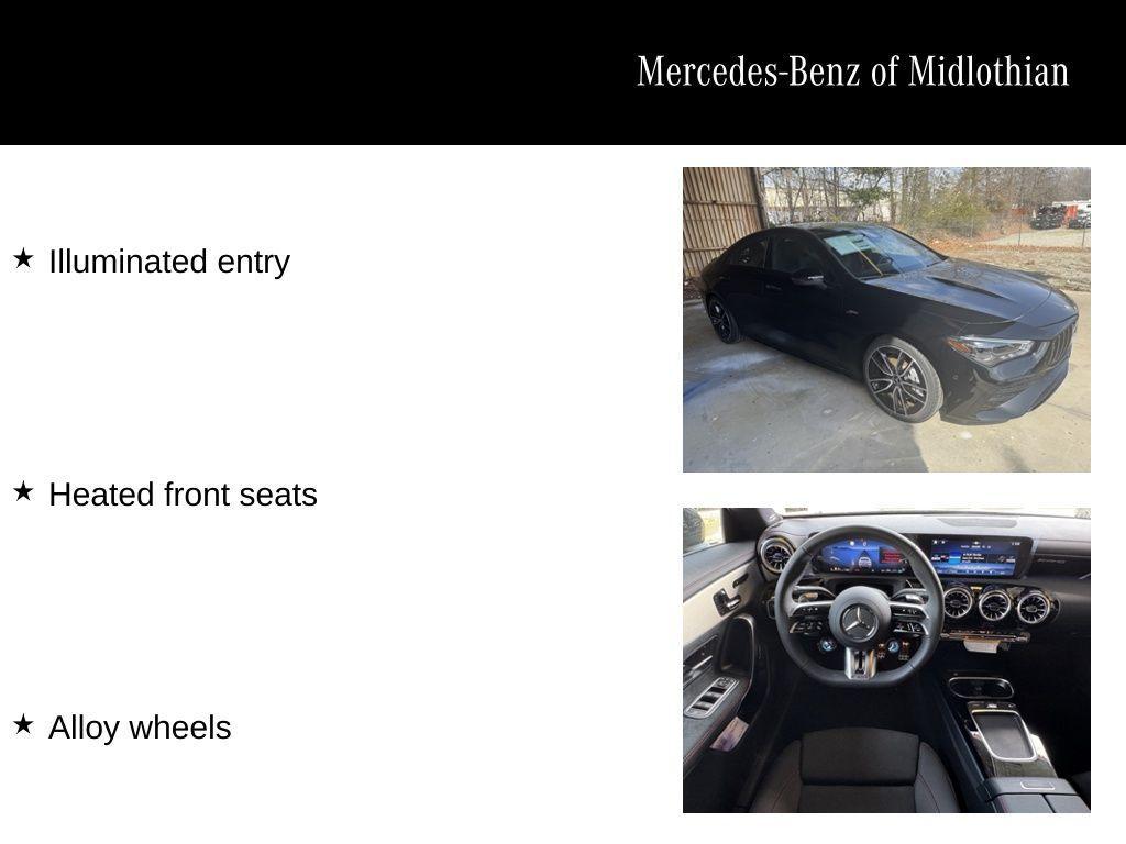 new 2025 Mercedes-Benz AMG CLA 35 car, priced at $61,400