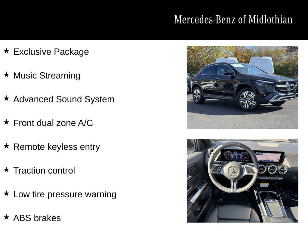 used 2025 Mercedes-Benz GLA 250 car, priced at $50,890