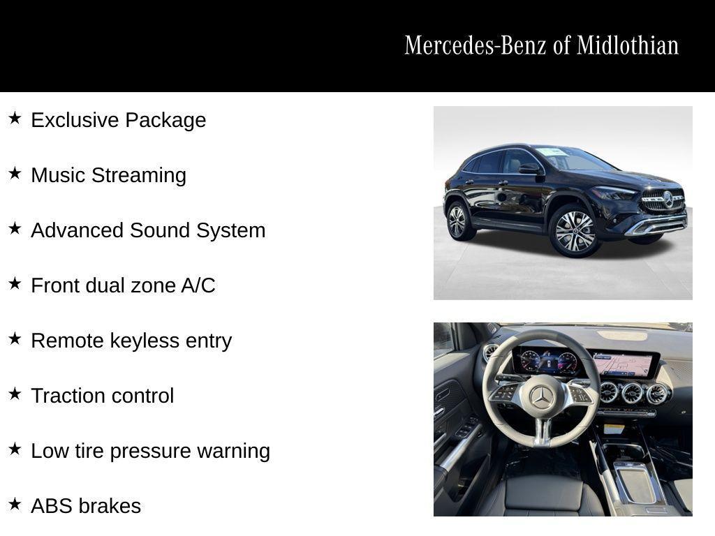 used 2025 Mercedes-Benz GLA 250 car, priced at $50,890