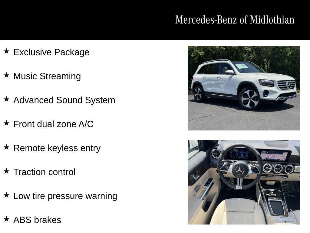 new 2025 Mercedes-Benz GLB 250 car, priced at $53,785
