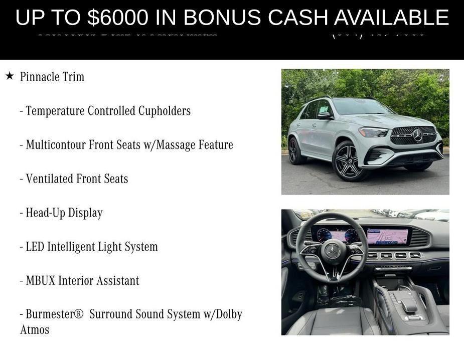 new 2024 Mercedes-Benz GLE 580 car, priced at $100,055