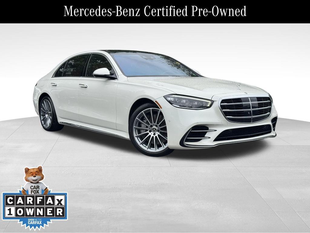 used 2022 Mercedes-Benz S-Class car, priced at $68,000