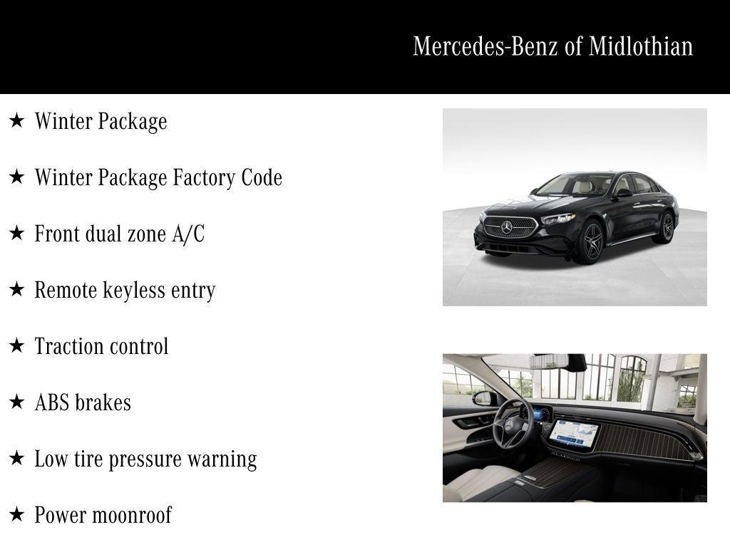 new 2026 Mercedes-Benz E-Class car, priced at $71,770