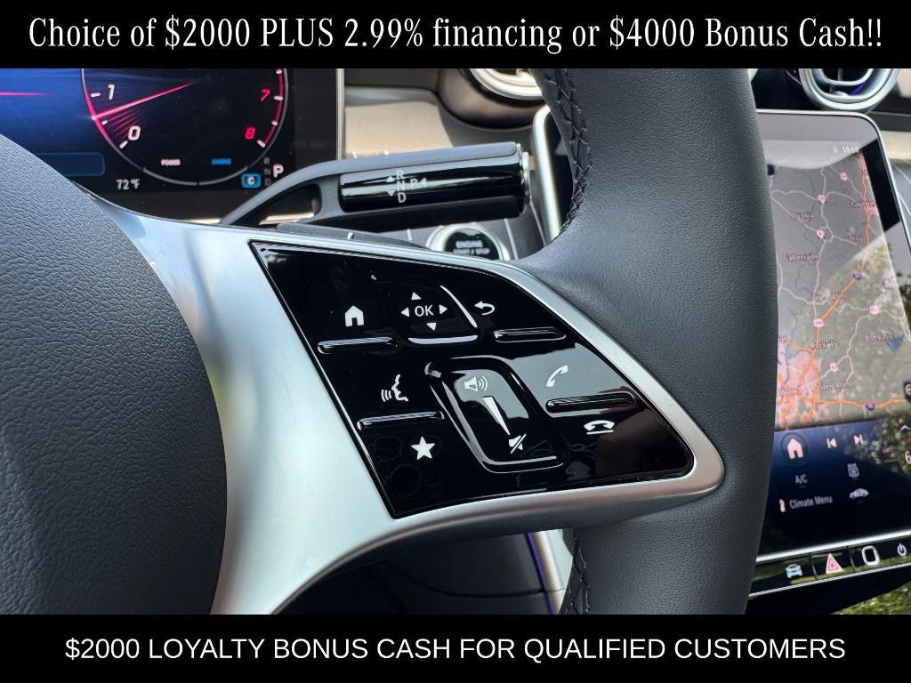 new 2025 Mercedes-Benz C-Class car, priced at $57,120