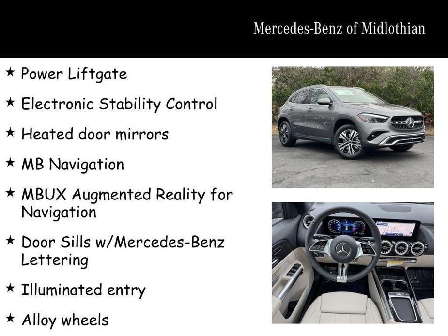 new 2025 Mercedes-Benz GLA 250 car, priced at $50,745