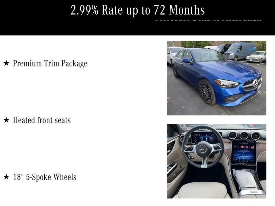 used 2023 Mercedes-Benz C-Class car, priced at $42,500