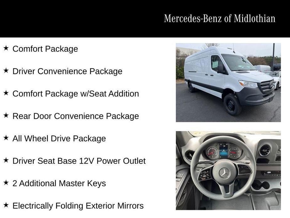 new 2024 Mercedes-Benz Sprinter 2500 car, priced at $71,498