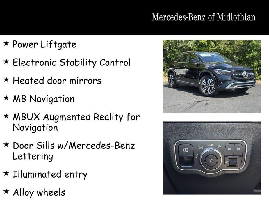 new 2025 Mercedes-Benz GLA 250 car, priced at $50,575