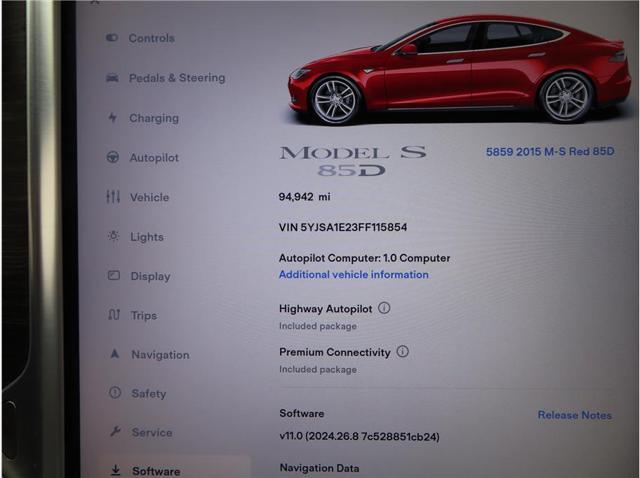 used 2015 Tesla Model S car, priced at $21,999