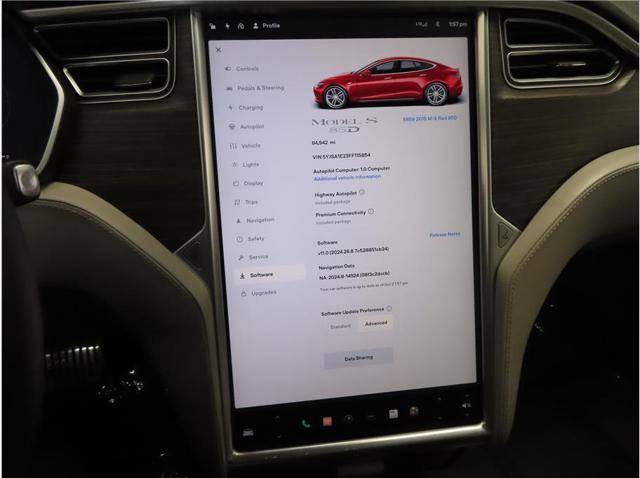 used 2015 Tesla Model S car, priced at $21,999