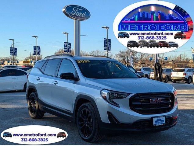 used 2021 GMC Terrain car, priced at $21,999