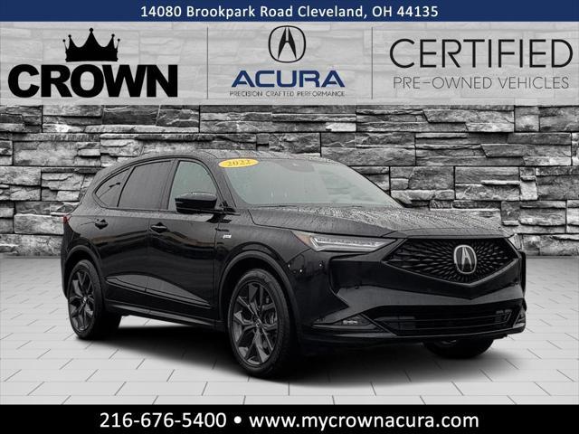 used 2022 Acura MDX car, priced at $44,491