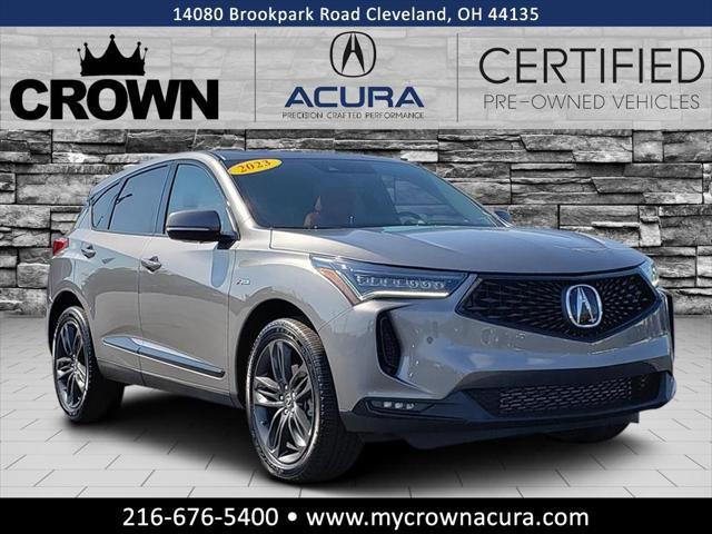 used 2023 Acura RDX car, priced at $46,381