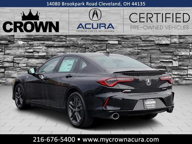 used 2025 Acura TLX car, priced at $45,891