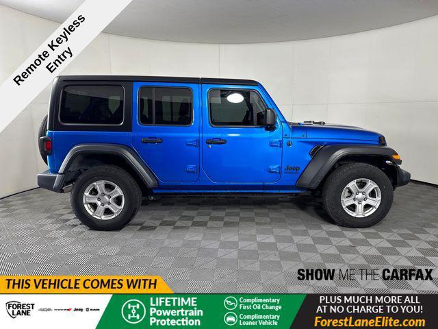 used 2022 Jeep Wrangler Unlimited car, priced at $28,771