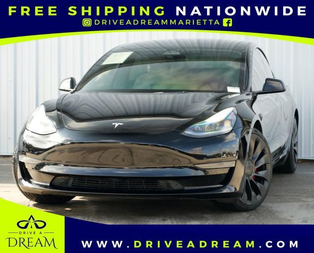 used 2022 Tesla Model 3 car, priced at $19,000