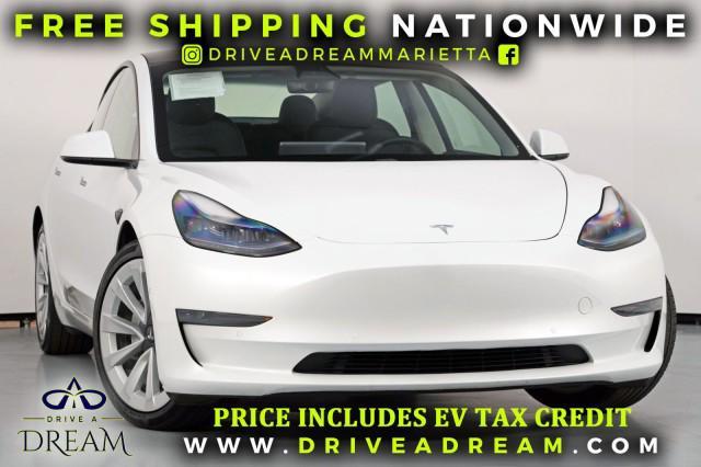 used 2021 Tesla Model 3 car, priced at $22,500
