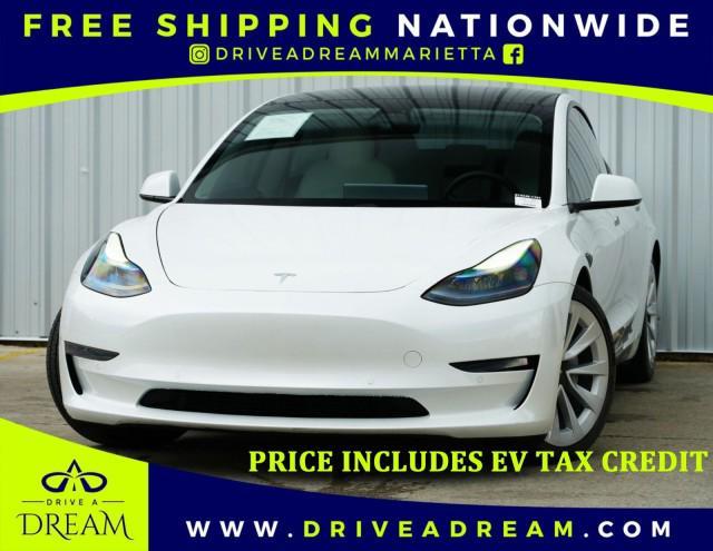 used 2021 Tesla Model 3 car, priced at $18,250