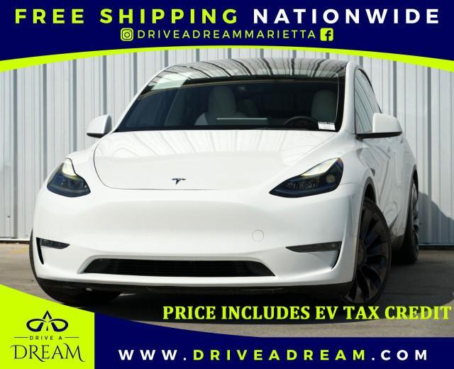 used 2021 Tesla Model Y car, priced at $21,500