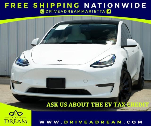 used 2021 Tesla Model Y car, priced at $25,000