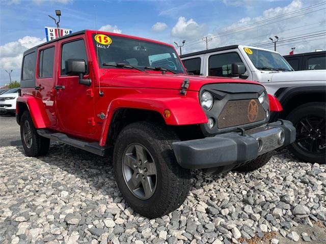 used 2015 Jeep Wrangler Unlimited car, priced at $24,493