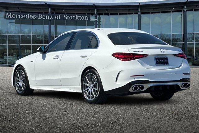 new 2025 Mercedes-Benz AMG C 43 car, priced at $67,300