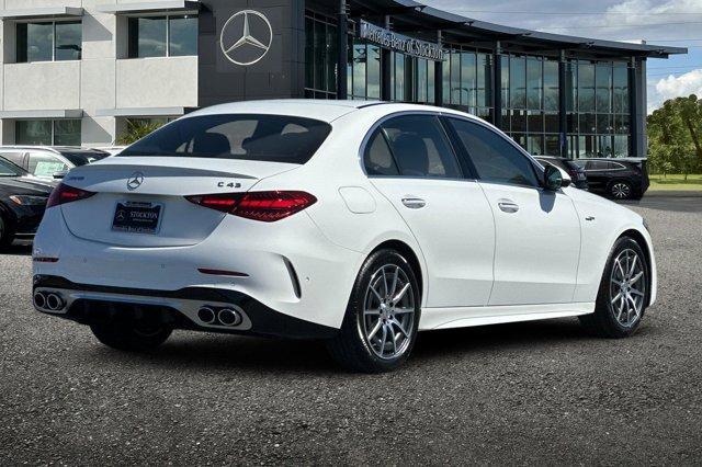 new 2025 Mercedes-Benz AMG C 43 car, priced at $67,300
